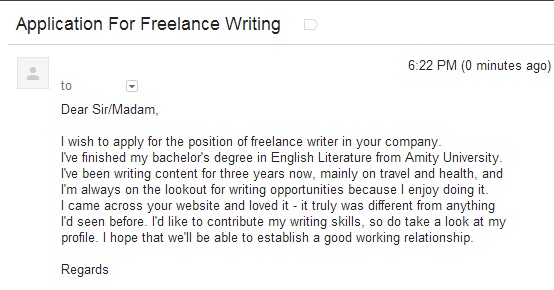 With cover letters, freelance content writing jobs are easier to get.  freelance writing cover letter